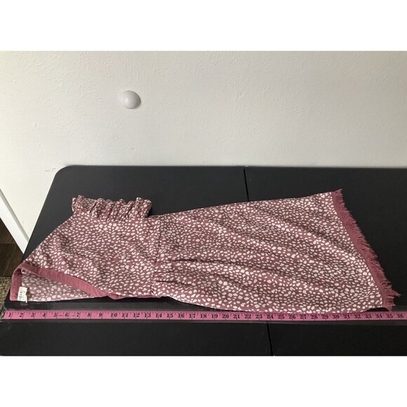 Umgee Dress Women Sz Small Polka Dot Linen Fringe Hem V-Neck Boho Flowy Boho - Picture 13 of 14